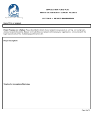 Application Form for Private Sector Inuktut Support Program - Nunavut, Canada, Page 3