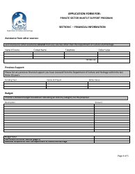 Application Form for Private Sector Inuktut Support Program - Nunavut, Canada, Page 4