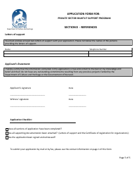 Application Form for Private Sector Inuktut Support Program - Nunavut, Canada, Page 5