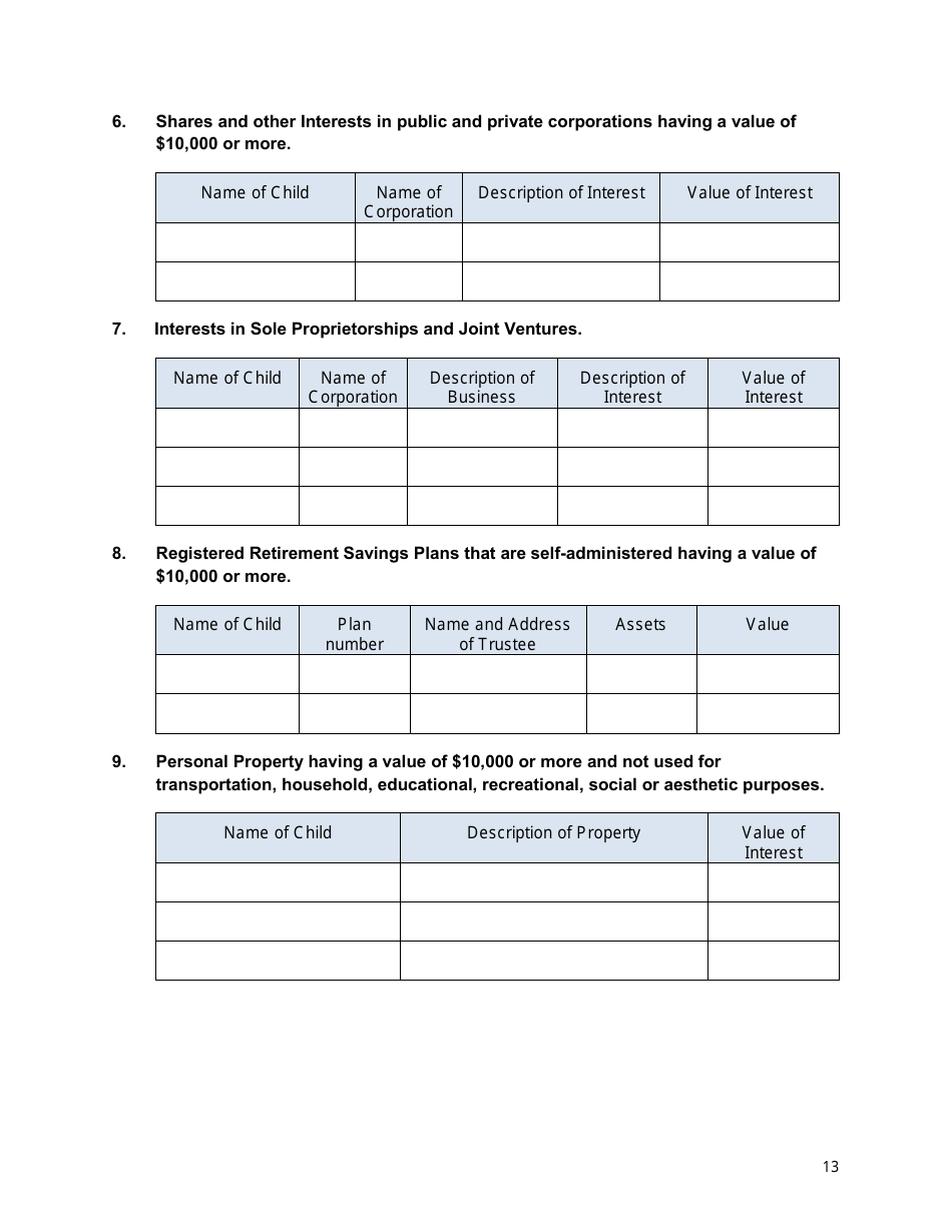 Appendix B Confidential Disclosure Report (Deputy Head) - Nunavut, Canada, Page 13