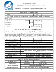 Application for Registration as a Qualified Electrical Worker - Nunavut, Canada