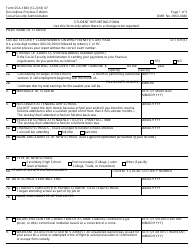Form SSA-1383 &quot;Student Reporting Form&quot;