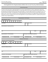 Form SSA-1693 Fee Agreement for Representation Before the Social Security Administration, Page 3