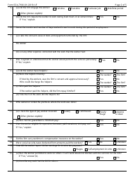 Form SSA-7160 Employment Relationship Questionnaire, Page 2