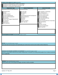 Community Tourism and Cultural Industries Application Form - Nunavut, Canada, Page 2