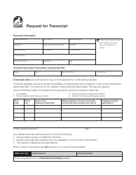 Document preview: Request for Transcript - Nunavut, Canada