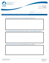 Document preview: Project Request Form 003 Semi-permanent Electric Fence - Nunavut, Canada