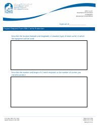 Document preview: Project Request Form 006 Cache Protection - Nunavut, Canada