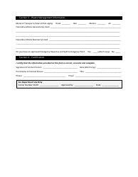Registration Form for Hazardous Waste Carrier - Nunavut, Canada, Page 2