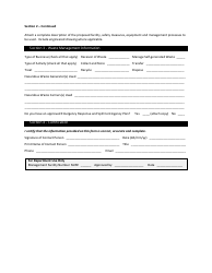 Registration Form Hazardous Waste Management Facility - Nunavut, Canada, Page 2