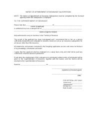 Form 5 Application for an Insurance Salesperson's Licence - Nunavut, Canada, Page 3