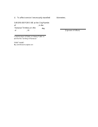 Form 19A Affidavit of Service - Nunavut, Canada, Page 3