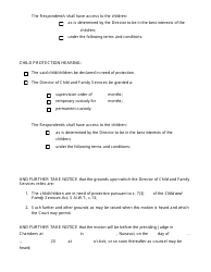 Form 21 A Originating Notice - Nunavut, Canada, Page 2