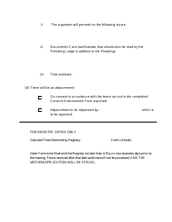 Form 32A Motion Confirmation Form - Nunavut, Canada, Page 2