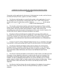 Form 47 &quot;Consent to Disclosure of Child Protection Records&quot; - Nunavut, Canada