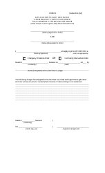 Document preview: Form 2 Application to Vary or Revoke an Emergency Protection Order or a Community Intervention Order - Nunavut, Canada