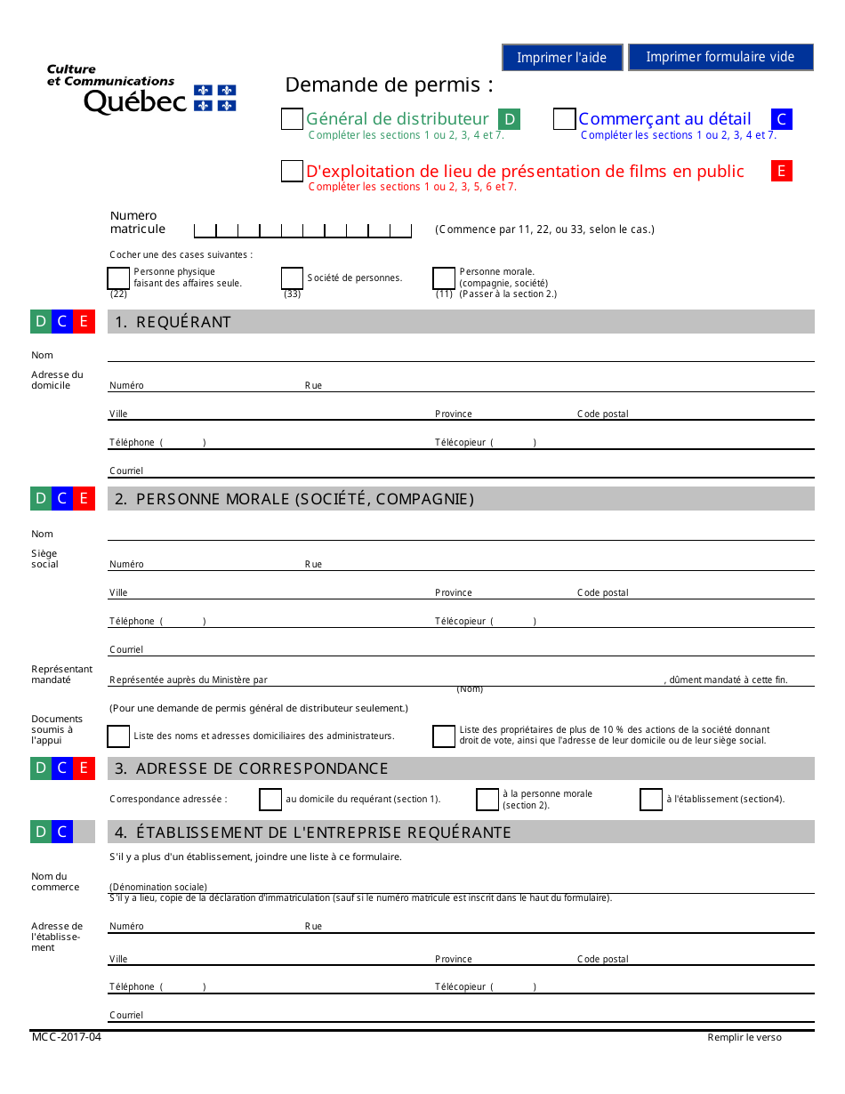 Formulaire Demande De Permis De Travail Canada Pdf