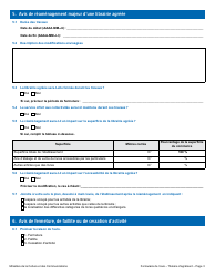 Formulaire De L&#039;avis - Titulaire D&#039;agrement - Quebec, Canada (French), Page 7
