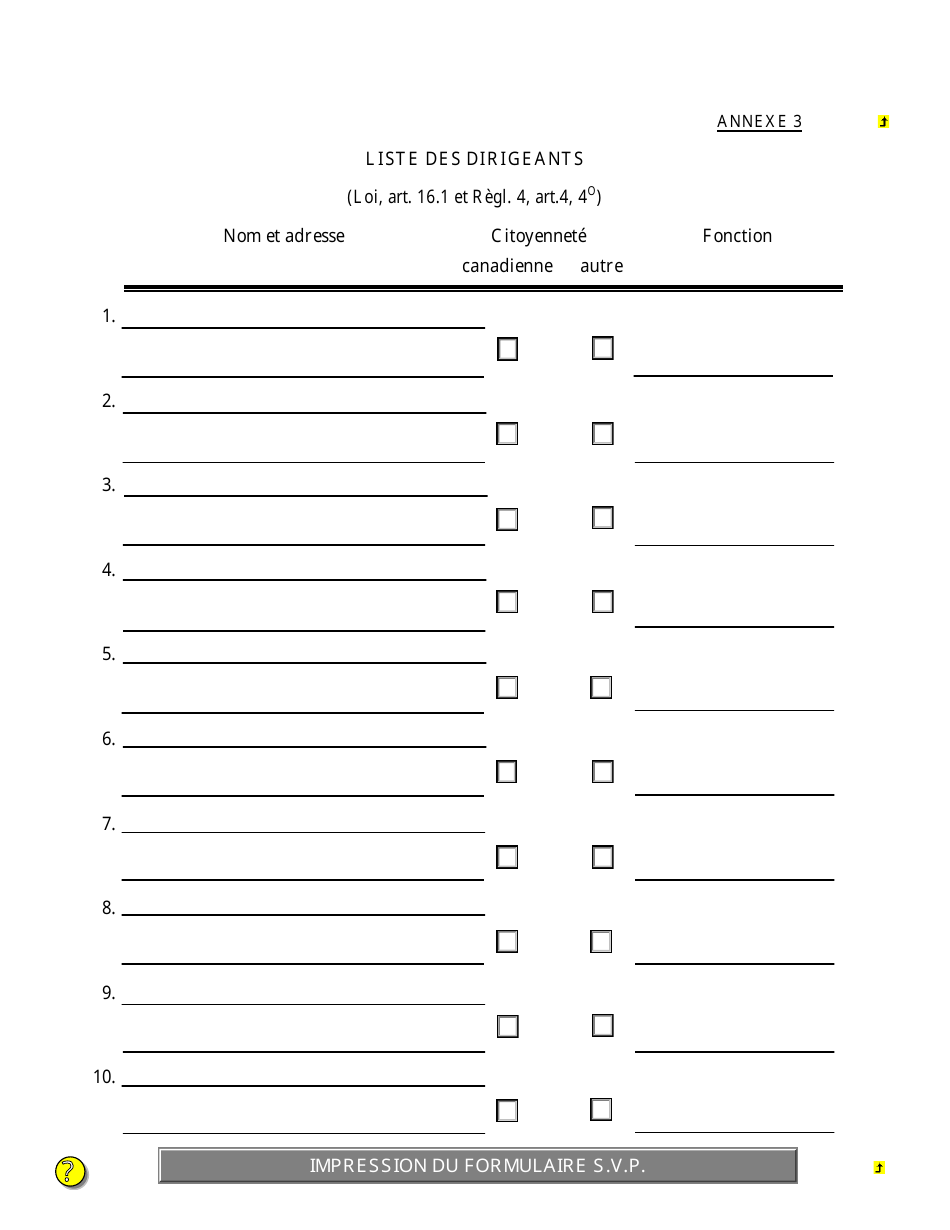 Demande Dagrement Dun Distributeur - Quebec, Canada (French), Page 15