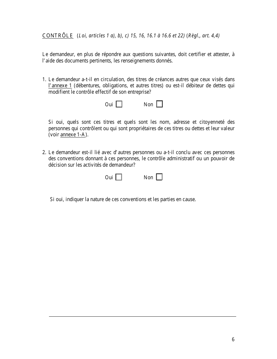 Demande Dagrement Dun Distributeur - Quebec, Canada (French), Page 8