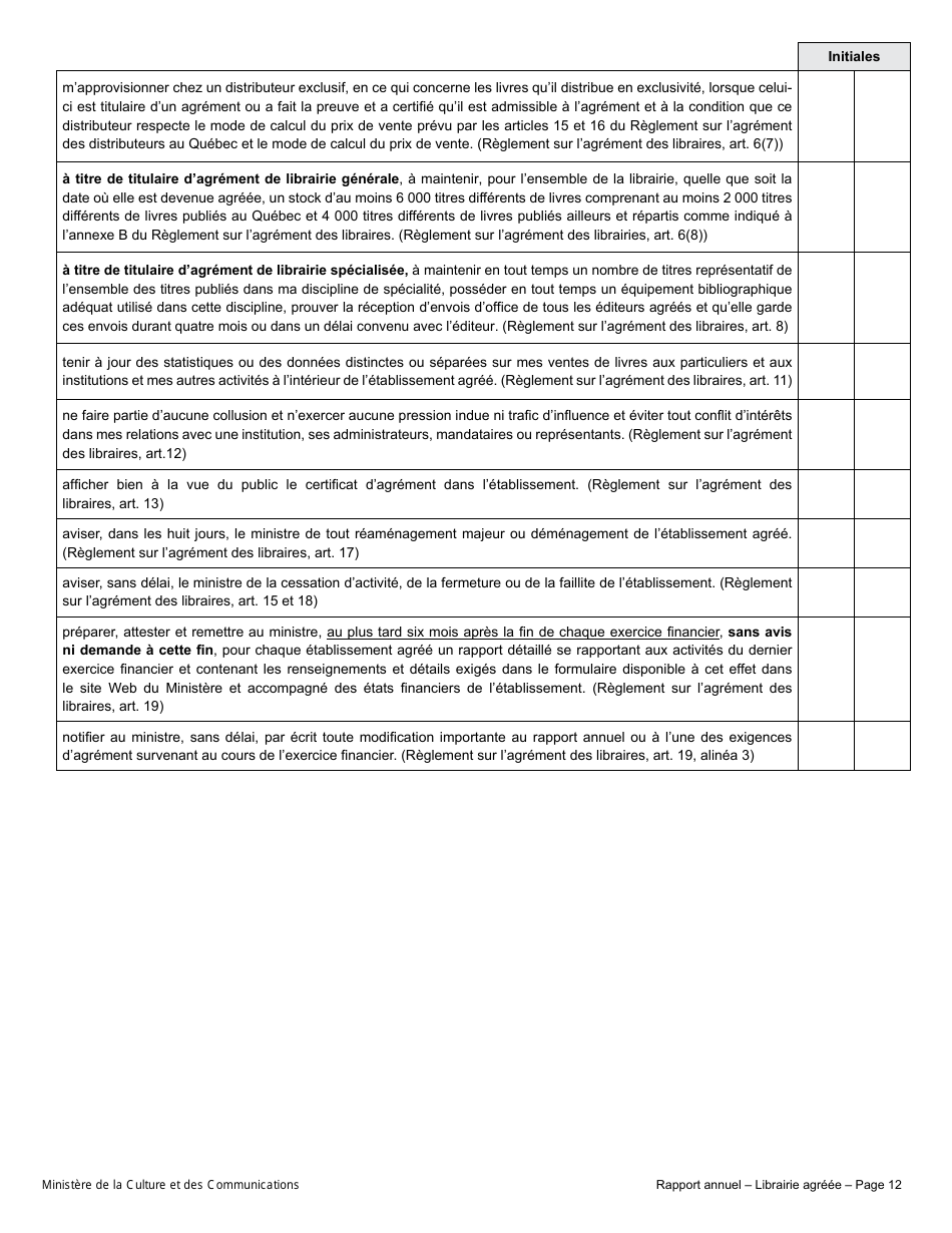 Rapport Annuel - Librairie Agreee - Quebec, Canada (French), Page 17