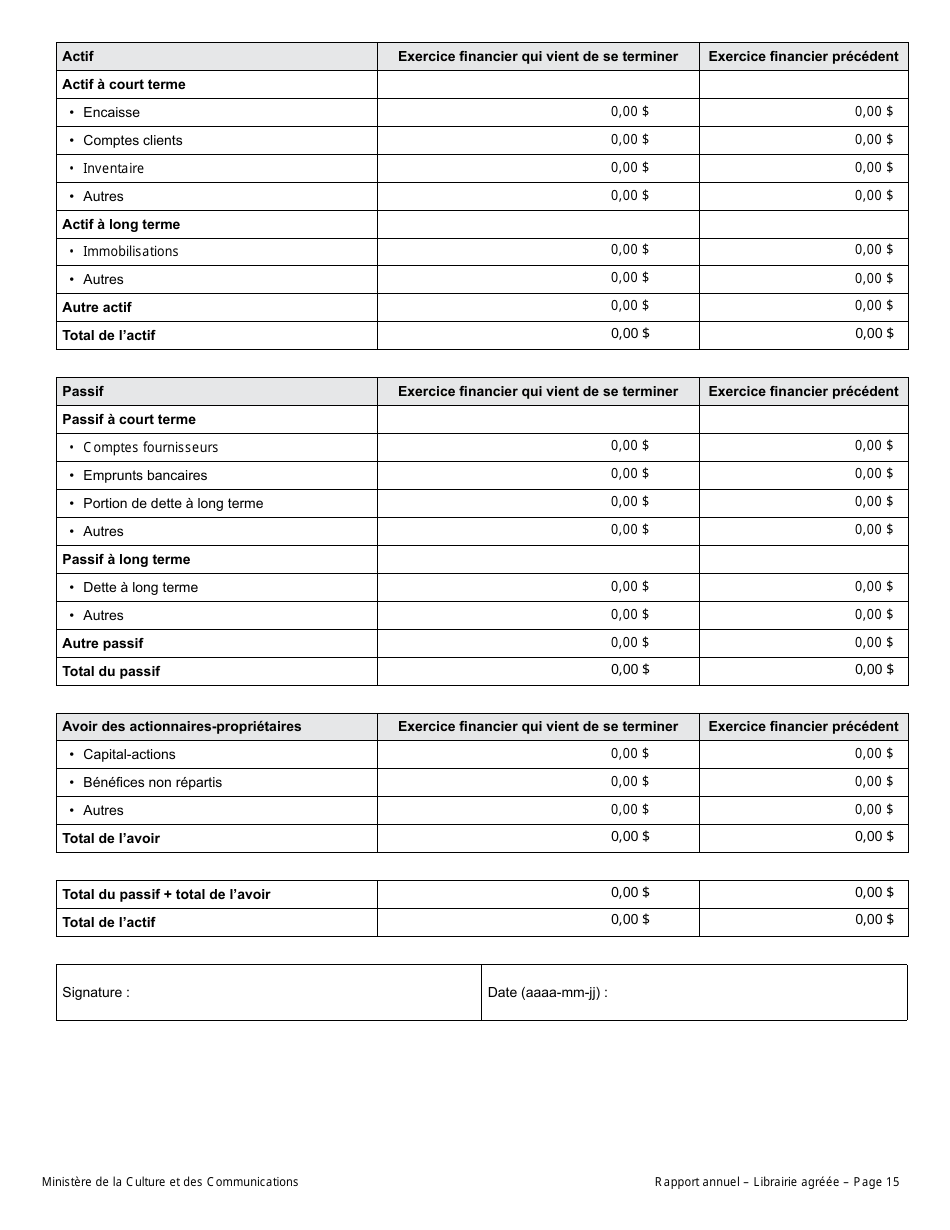 Rapport Annuel - Librairie Agreee - Quebec, Canada (French), Page 20