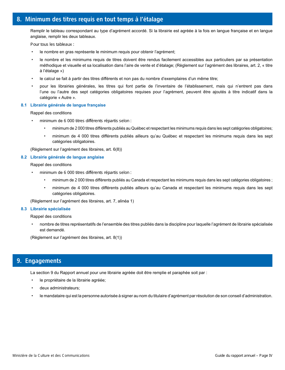 Rapport Annuel - Librairie Agreee - Quebec, Canada (French), Page 4