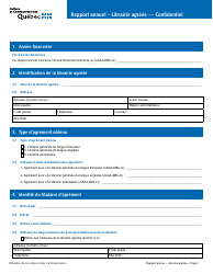 Rapport Annuel - Librairie Agreee - Quebec, Canada (French), Page 6