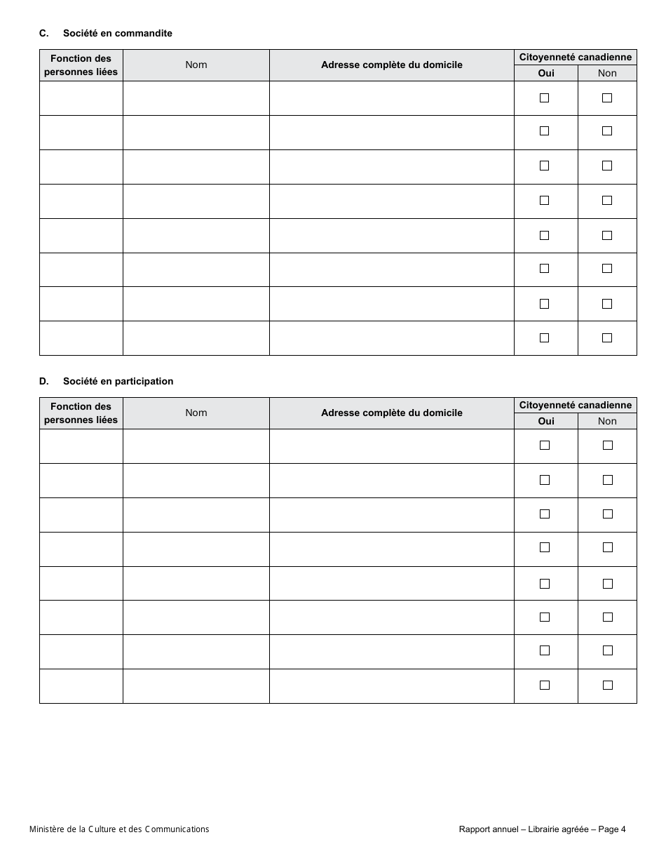 Rapport Annuel - Librairie Agreee - Quebec, Canada (French), Page 9