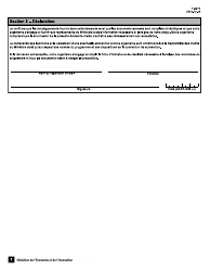 Forme F-0072 Startup Quebec Appel De Projets En Mobilite Durable Demande D&#039;aide Financiere - Quebec, Canada (French), Page 3