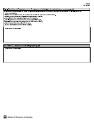 Forme F-0064-2 Appel De Projets Quebec-Israel Formulaire De Demande D&#039;aide Financiere - Quebec, Canada (French), Page 12