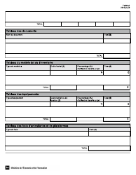 Forme F-0064-2 Appel De Projets Quebec-Israel Formulaire De Demande D&#039;aide Financiere - Quebec, Canada (French), Page 14