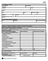 Forme F-0064-2 Appel De Projets Quebec-Israel Formulaire De Demande D&#039;aide Financiere - Quebec, Canada (French), Page 5