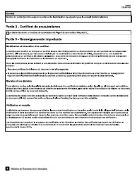 Forme F-0002 Formulaire De Demande De Certificat De Navire - Quebec, Canada (French), Page 5