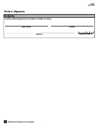 Forme F-0002 Formulaire De Demande De Certificat De Navire - Quebec, Canada (French), Page 6