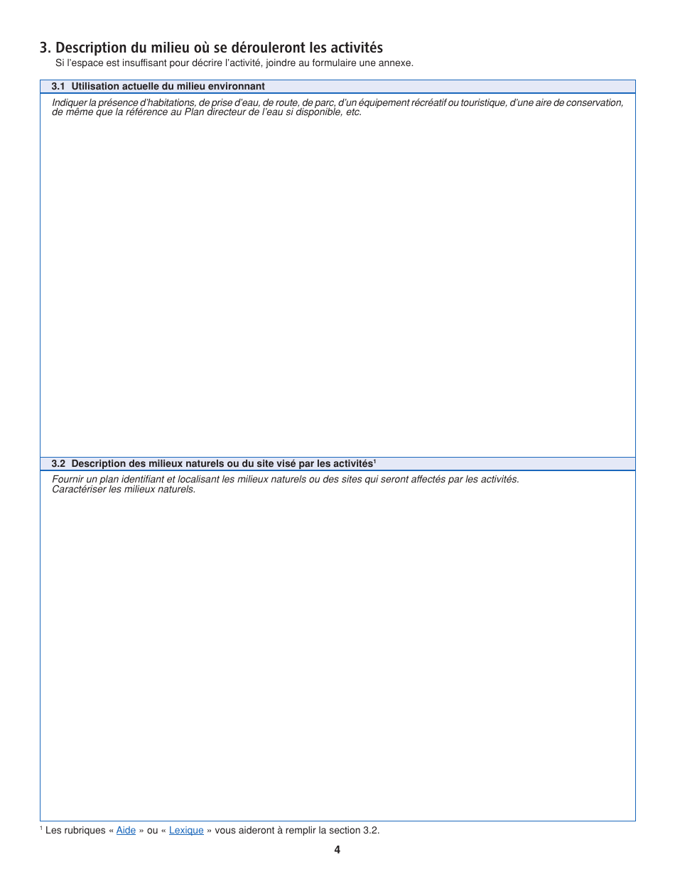 Demande Dautorisation Et De Certificat Dautorisation - Quebec, Canada (French), Page 4