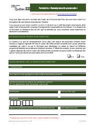 Document preview: Renseignements Personnels - Quebec, Canada (French)