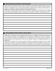 Form 34.2 (48.2; SJ-753B) Victim Impact Statement - Quebec, Canada (English/French), Page 2