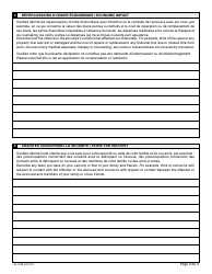 Form 34.2 (48.2; SJ-753B) Victim Impact Statement - Quebec, Canada (English/French), Page 3
