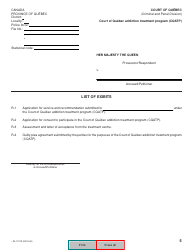 Form SJ-1071A Motion to Participate in the Court of Quebec Addiction Treatment Program (Cqatp) - Quebec, Canada, Page 5