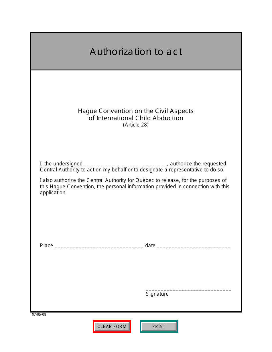 Form AJ-132A Request for Return of the Child - Quebec, Canada, Page 5