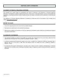 Form SJ-279A Subpoena (Post-judgment Examination) - Quebec, Canada, Page 4