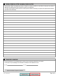 Form 34.3 (SJ-1117B) Community Impact Statement - Quebec, Canada (English/French), Page 4