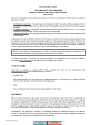Form SJ-1103A Notice of Execution Drawn up by the Judgment Creditor for the Recovery of Small Claims - Quebec, Canada, Page 8