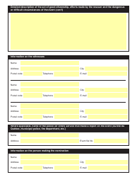 Good Citizenship Nomination Form - Quebec, Canada, Page 3