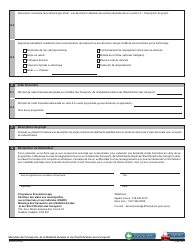 Form V-3178 Demande D&#039;aide Financiere Pour Un Projet De Demonstration - Programme Ecocamionnage - Quebec, Canada, Page 2