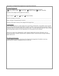 Best Management Practices for Agriculture Complaint Form - New Hampshire, Page 2