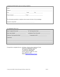 Best Management Practices for Agriculture Complaint Form - New Hampshire, Page 3