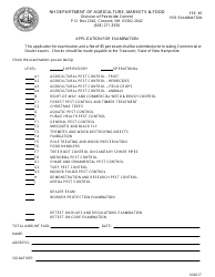 Document preview: Commercial/Dealer Exam Application - New Hampshire