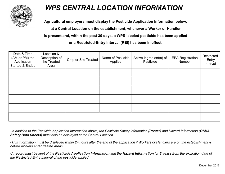 Wps Central Location Information - New Hampshire, Page 1